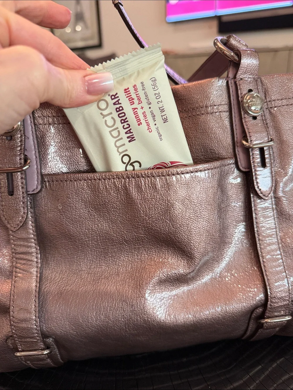 VINTAGE Coach Metallic Shoulder Tote with Double Straps